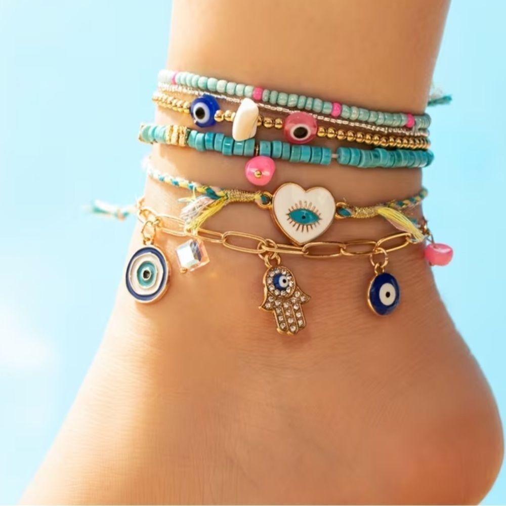 Evil Eye Anklet Set N1928